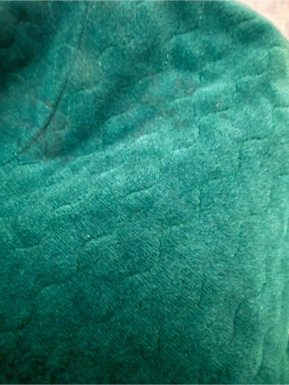 Vintage Formfit Rogers Emerald Green Quilted Duster Robe Petite M Made USA 80s - Picture 7 of 8